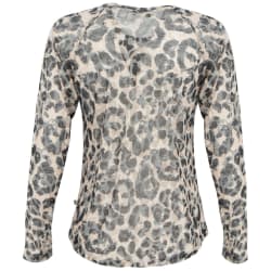 African Nature Leopard Burnout Long Sleeve Tee