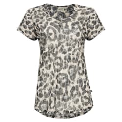 African Nature Women&#039;s Leopard Short sleeve Burnout