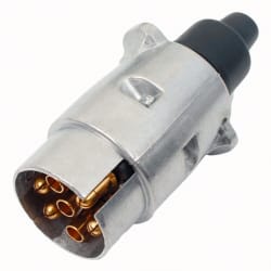 Metal Trailer Socket 7 Pin Male