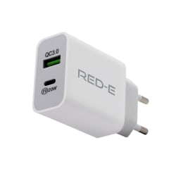 Red-E Wall Charger USB-C + USB-A PD 20 W