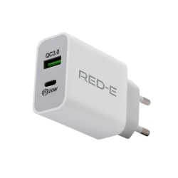 Red-E Wall Charger USB-C + USB-A PD 22 W