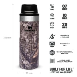 Stanley Classic Trigger Action Mug 470ml Country DNS Mossy Oak