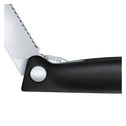 Victorinox Swiss Classic Foldable Serrated Paring Knife Black -11 cm