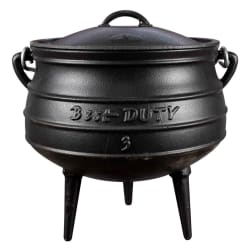 Best Duty Enamel Cast Iron 3 Leg Pot - No.3