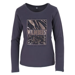 Wildebees Women&#039;s Animal Instinct Block Long sleeve Tee