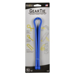 Nite Ize Gear Tie Reusable Twist Tie 18 inch/45.7cm 2 Pack Blue
