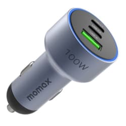 Momax MoVe 100W 3-Port Car Charger Space Grey