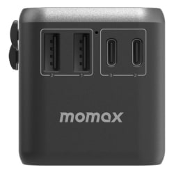 Momax 1-World 70W GaN 5-Port + AC Travel Adapter Black