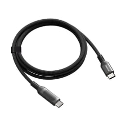 Momax EliteLink USB-C to USB-C PD 100W Braided Cable with LED Display 1.2m Black