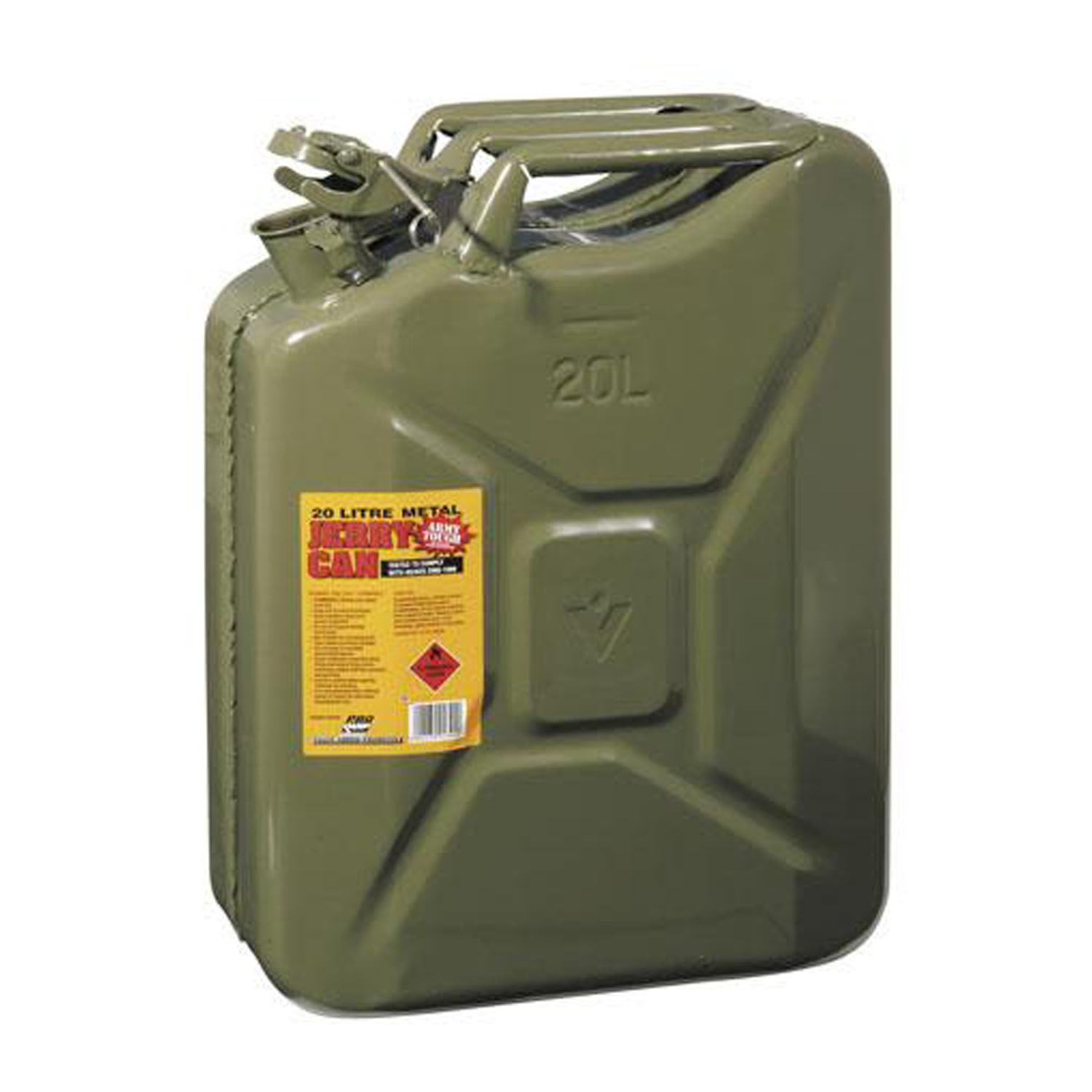 ProQuip Metal 20L Petrol Jerry Can