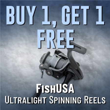 Buy 1, Get 1 Free FishUSA Ultralight Spinning Reel