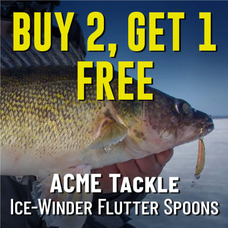 Buy 2, Get 1 Free Acme Tackle Ice-Winder Flutter Spoons