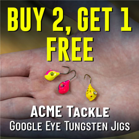 Buy 2, Get 1 Free ACME Tackle Google Eye Tungsten Jigs