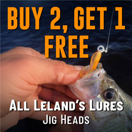 Buy 2, Get 1 Free All Leland's Lures Jig Heads