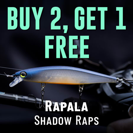 Buy 2, Get 1 Free Rapala Shadow Raps