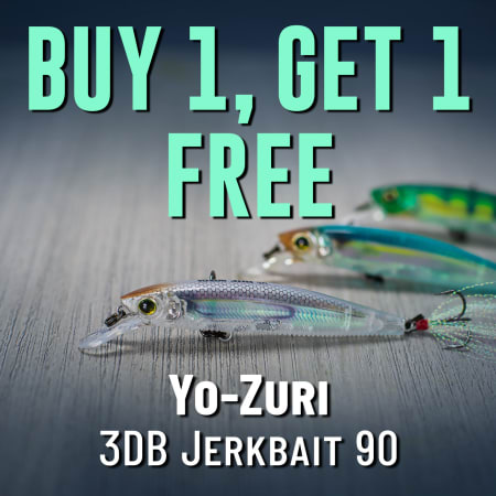 Buy 1, Get 1 Free Yo-Zuri 3DB Jerkbait 90