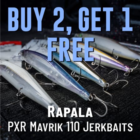 Buy 2, Get 1 Free  Rapala PXR Mavrik 110 Jerkbaits