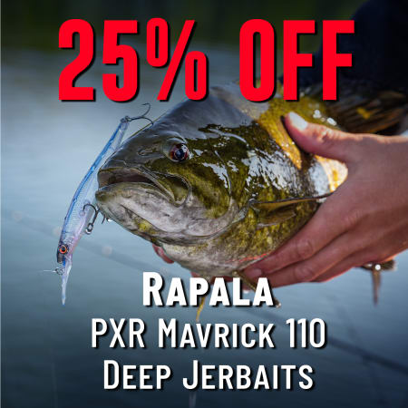 25% Off Rapala PXR Mavrick 110 Deep Jerkbaits