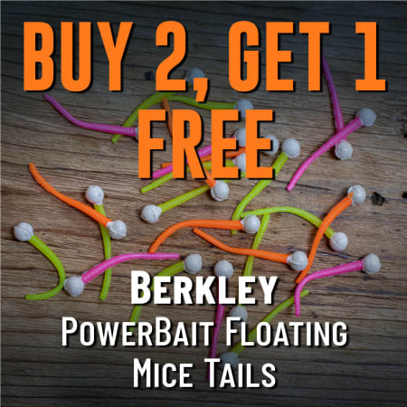 Buy 2, Get 1 Free Berkley PowerBait Floating Mice Tails