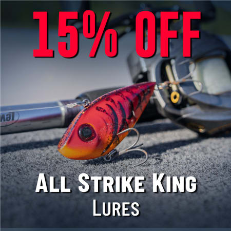 15% off Strike King Lures