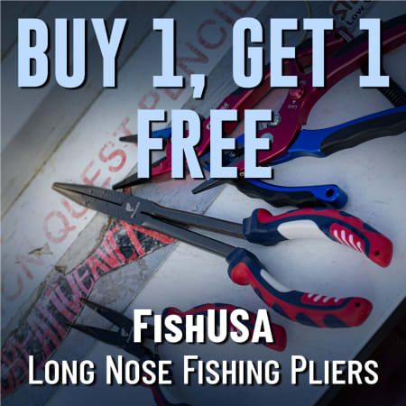 Buy 1, Get 1 Free FishUSA Long Nose Fishing Pliers