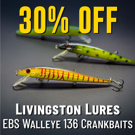 30% Off  Livingston Lures EBS Walleye 136 Crankbaits