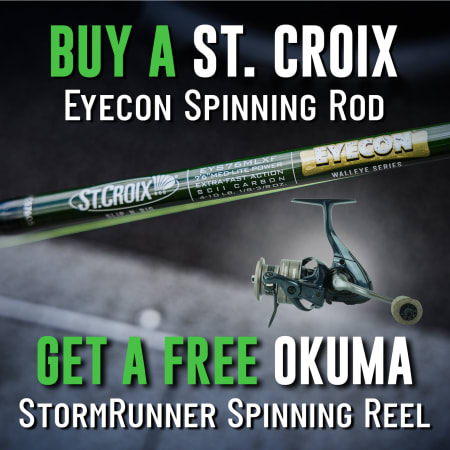 Buy a St. Croix Eyecon Spinning Rod Get a Free Okuma StormRunner Spinning Reel