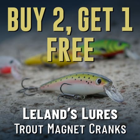 Buy 2, Get 1 Free Leland's Lures Trout Magnet Cranks