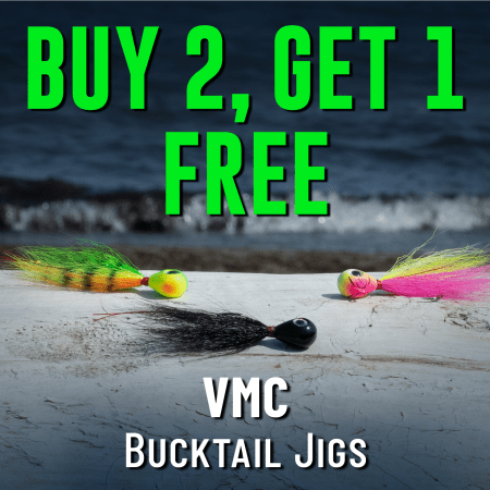 Buy 2, Get 1 Free VMC Bucktail Jigs