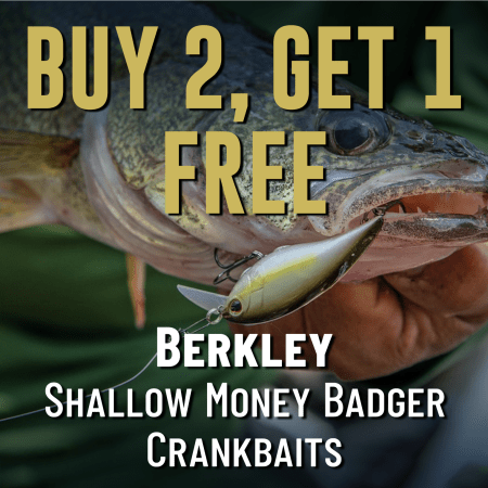 Buy 2, Get 1 Free Berkley Shallow Money Badger Crankbaits