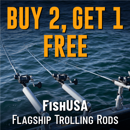 Buy 2, Get 1 Free FishUSA Flagship Trolling Rods