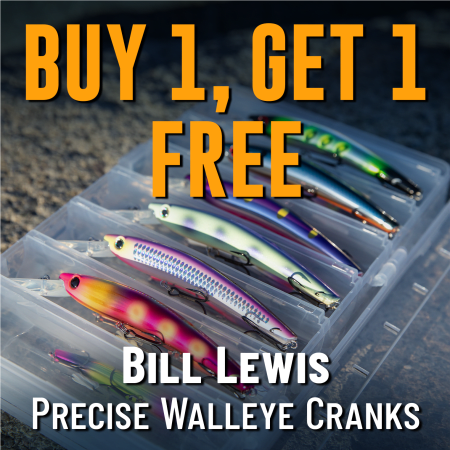 Buy 1, Get 1 Free Bill Lewis Precise Walleye Cranks
