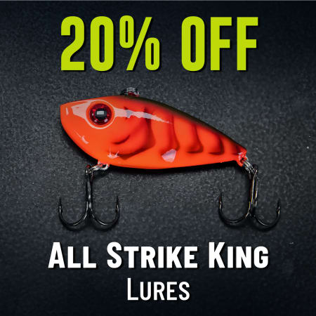 20% Off All Strike King Lures