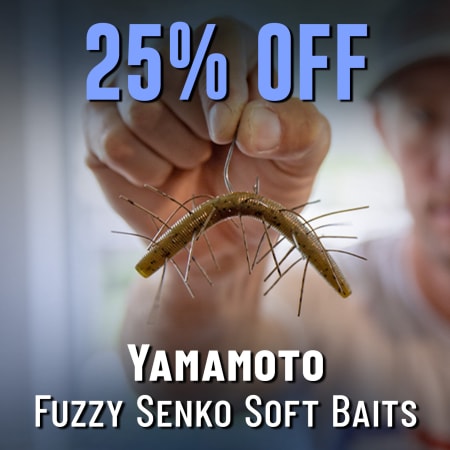25% Off Yamamoto Fuzzy Senko Soft Baits
