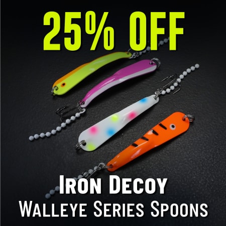 25% Off Iron Decoy Walleye Series Spoons