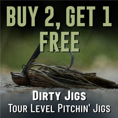 Buy 2, Get 1 Free Dirty Jigs Tour Level Pitchin' Jigs