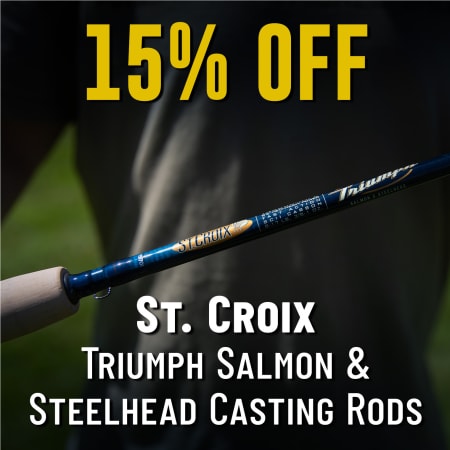 15% Off St. Croix Triumph Salmon & Steelhead Casting Rods