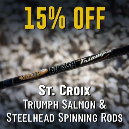 15% Off St. Croix Triumph Salmon & Steelhead Spinning Rods