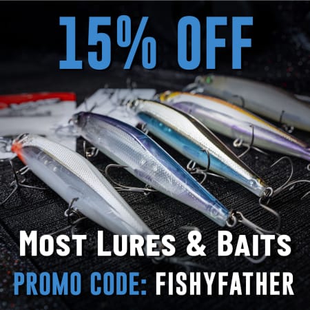15% Off Most Lures & Baits Promo Code: FISHYFATHER