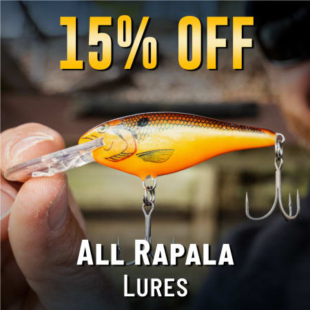 15% Off All Rapala Lures
