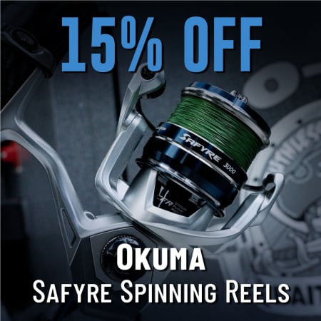 15% Off Okuma Safyre Spinning Reels