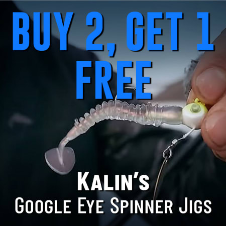 Buy 2, Get 1 Free  Kalin's Google Eye Spinner Jigs