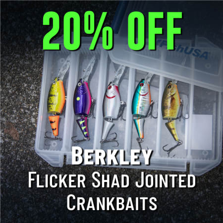 20% Off Berkley Flicker Shad Jointed Crankbaits