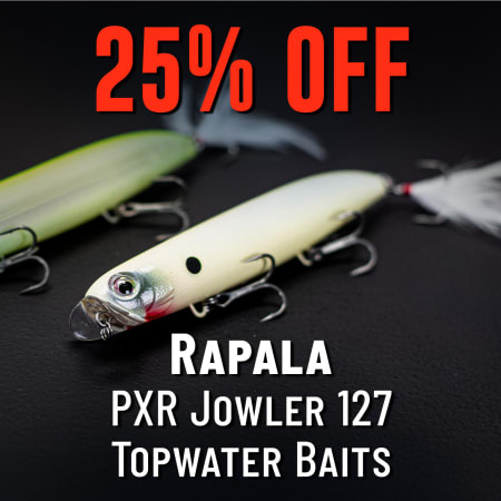 25% Off Rapala PXR Jowler 127 Topwater Baits