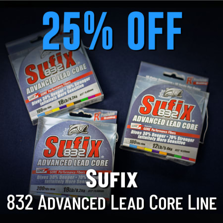 25% Off Sufix 832 Advanced Lead Core Line