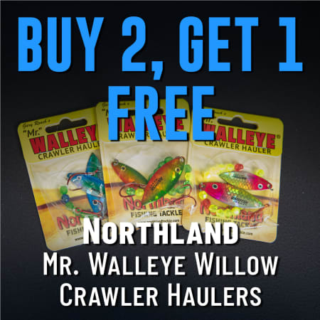 Buy 2, Get 1 Free Northland Mr. Walleye Willow Crawler Haulers