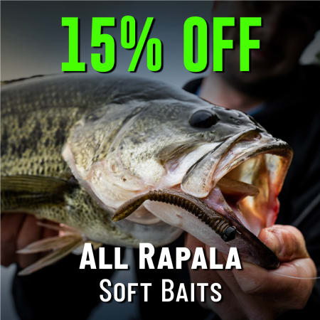 15% Off All Rapala Soft Baits