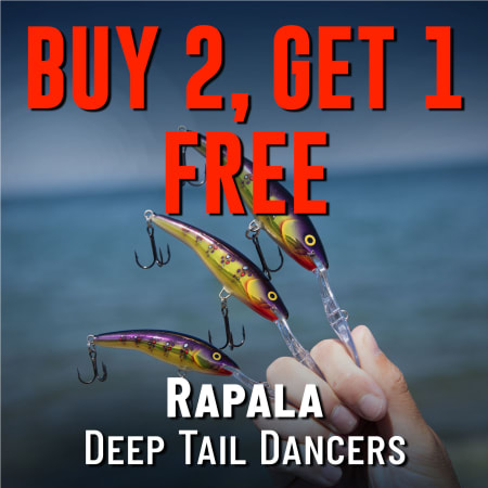 Buy 2, Get 1 Free Rapala Deep Tail Dancers