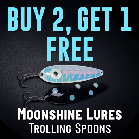 Buy 2, Get 1 Free Moonshine Lures Trolling Spoons