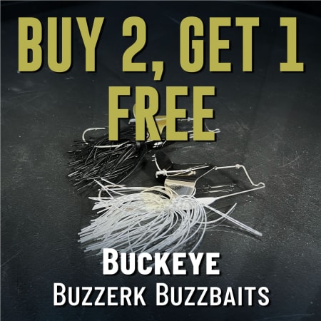 Buy 2, Get 1 Free Buckeye Buzzerk Buzzbaits